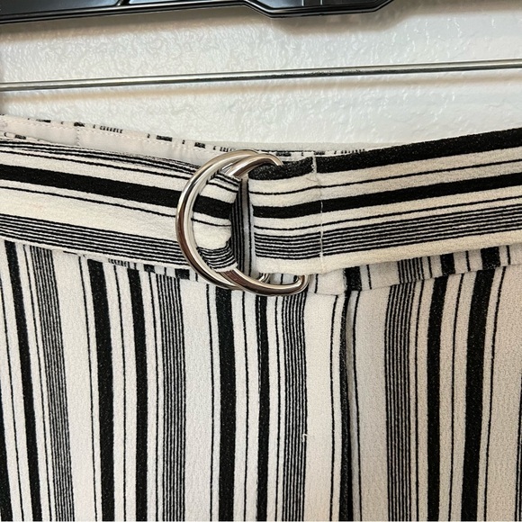2/$30 ASOS plus size wide leg pants.  White and black striped.  Size 14. - Picture 4 of 13